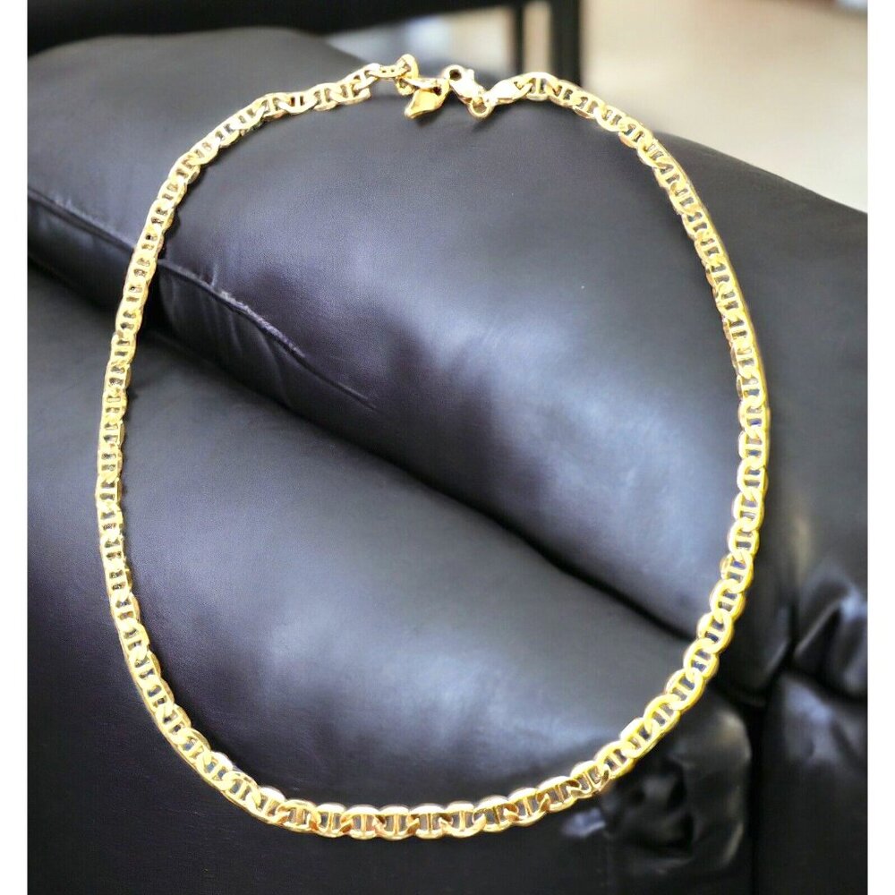 STRUCTURE Men's or Women's Mariner 14K Gold over Brass Chain Necklace 20" - NEW